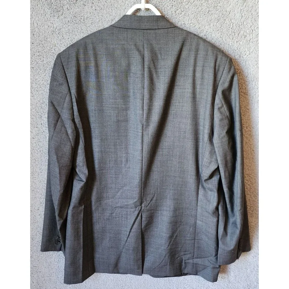 Lauren Ralph Lauren Heather Gray 2 Button Blazer Suit Jacket Size 44 L 100% Wool